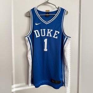 Nike Blue and White Basketball Jersey - Kyrie Irving
